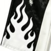 Custom Mirrored Panel Cropped Streetwear Pants - Style A74590 - product detail view 4 Custom Mirrored Panel Cropped Streetwear Pants - Style A74590 - product detail view 4