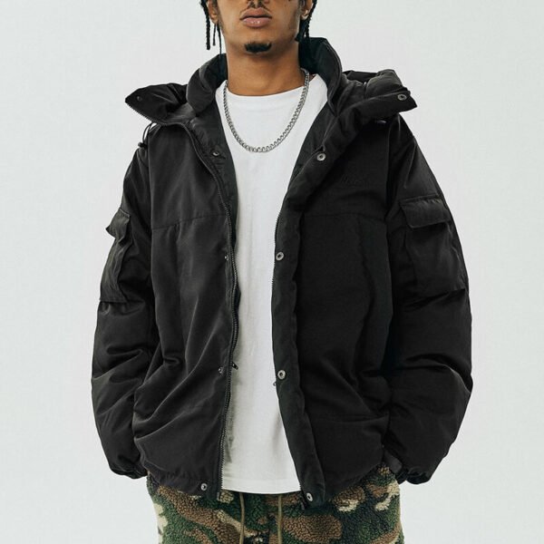 Custom Mirrored Panel Streetwear Jacket CUS2404AP2021AW-041 - Style D881C7 - product detail view 2