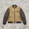 Custom Mixed-Panel Varsity Bomber Jacket - Style 571186 - product detail view 3 Custom Mixed-Panel Varsity Bomber Jacket - Style 571186 - product detail view 3