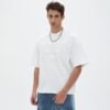 Custom Mock Neck Boxy Oversized T-Shirt - Style 1C7BEC - product detail view 4 Custom Mock Neck Boxy Oversized T-Shirt - Style 1C7BEC - product detail view 4