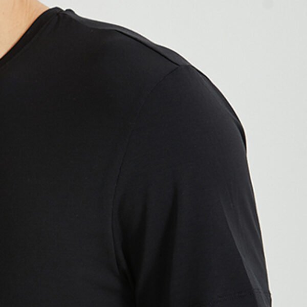 Custom Dark Modal O-Neck Slim Fit T-Shirt - Style 32C71D - product detail view 4 Custom Dark Modal O-Neck Slim Fit T-Shirt - Style 32C71D - product detail view 4