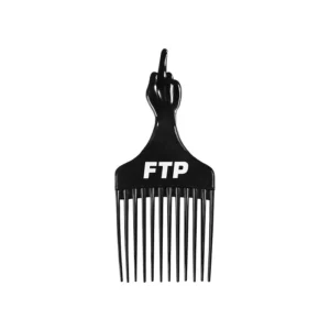 Custom Black Raised-Handle Hair Pick Accessory - Style 885819