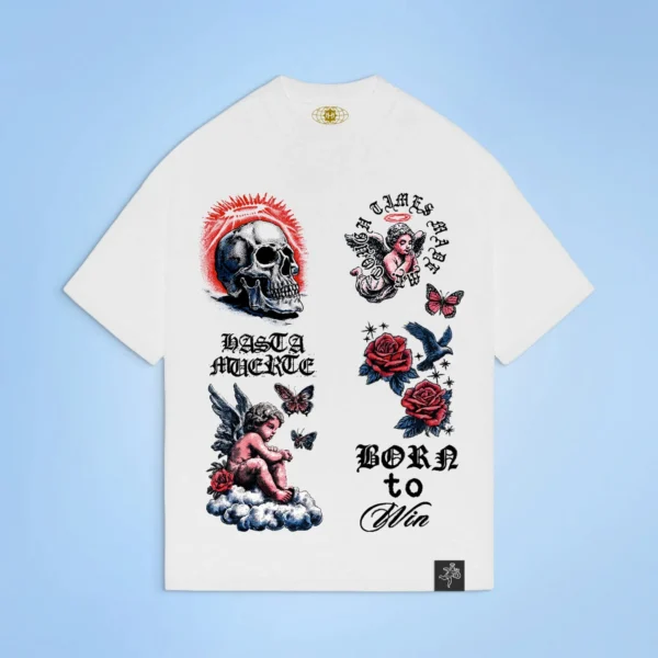 Custom Multi-Motif Graphic Crew Tee - VW-B4DEE54B - Style B4DEE5 - product detail view 2 Custom Multi-Motif Graphic Crew Tee - VW-B4DEE54B - Style B4DEE5 - product detail view 2