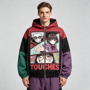 Custom Multi-Panel Graphic Hooded Streetwear Jacket - Style 7A3D59