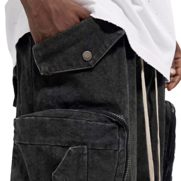 Custom Multi-Pocket Drawstring Cargo Shorts - Style 382B5D - product detail view 5 Custom Multi-Pocket Drawstring Cargo Shorts - Style 382B5D - product detail view 5
