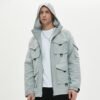 Custom Multi-Pocket Hooded Utility Jacket - Style 034D13 - product detail view 7 Custom Multi-Pocket Hooded Utility Jacket - Style 034D13 - product detail view 7