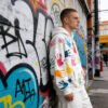 Custom Multicolor Handprint Oversized Pullover Hoodie - Style 92328B - product detail view 8 Custom Multicolor Handprint Oversized Pullover Hoodie - Style 92328B - product detail view 8
