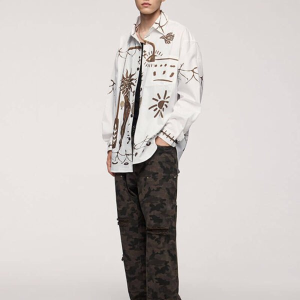 Custom Mural Print Seersucker Long Sleeve Shirt - Style 403807 - product detail view 10 Custom Mural Print Seersucker Long Sleeve Shirt - Style 403807 - product detail view 10