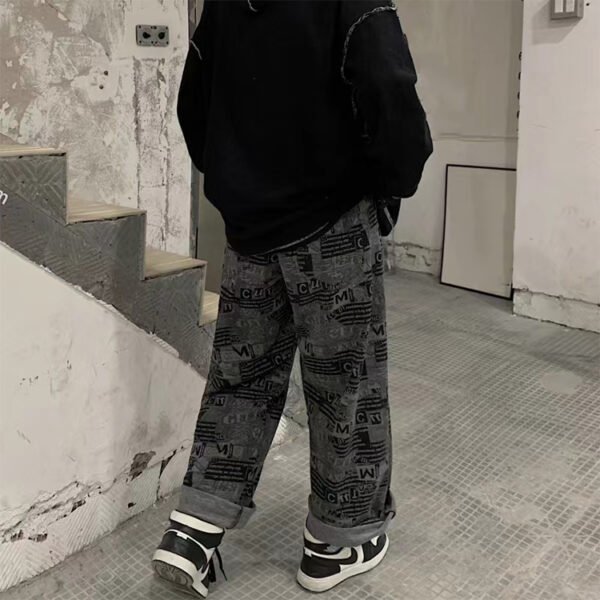 Custom Newspaper Check Wide-Leg Pants b312f1313ea46337 - Style B312F1 - product detail view 5 Custom Newspaper Check Wide-Leg Pants b312f1313ea46337 - Style B312F1 - product detail view 5