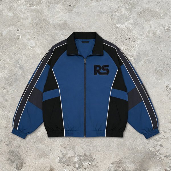 Custom Nylon Panel Collar Jacket - Style 654E07 - product detail view 2 Custom Nylon Panel Collar Jacket - Style 654E07 - product detail view 2