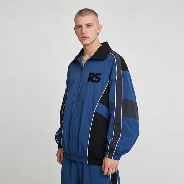 Custom Nylon Panel Collar Jacket - Style 654E07 - product detail view 8 Custom Nylon Panel Collar Jacket - Style 654E07 - product detail view 8