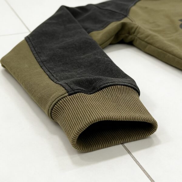 Custom Olive Washed Raglan Tracksuit - VW-3228 - Style 3228D5 - product detail view 6 Custom Olive Washed Raglan Tracksuit - VW-3228 - Style 3228D5 - product detail view 6