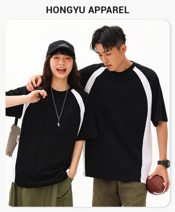 Custom 240 GSM Colorblock Oversize Pocket T-Shirt - Style D8E327 - product detail view 4 Custom 240 GSM Colorblock Oversize Pocket T-Shirt - Style D8E327 - product detail view 4