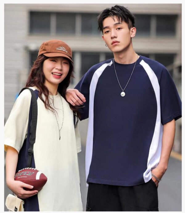 Custom 240 GSM Colorblock Oversize Pocket T-Shirt - Style D8E327 - product detail view 11 Custom 240 GSM Colorblock Oversize Pocket T-Shirt - Style D8E327 - product detail view 11