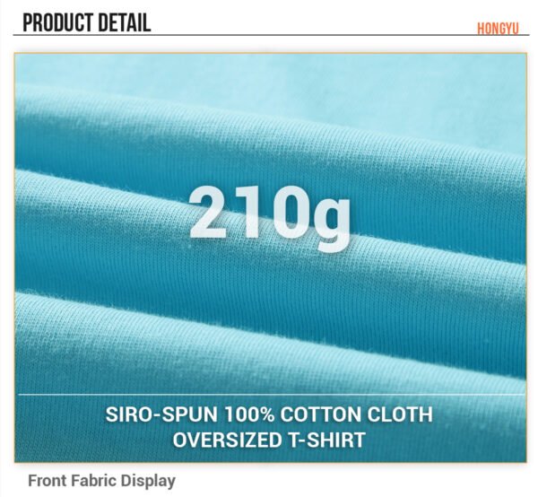Custom Oversized 210 GSM Unisex T-Shirt - Style 1090A2 - product detail view 8 Custom Oversized 210 GSM Unisex T-Shirt - Style 1090A2 - product detail view 8