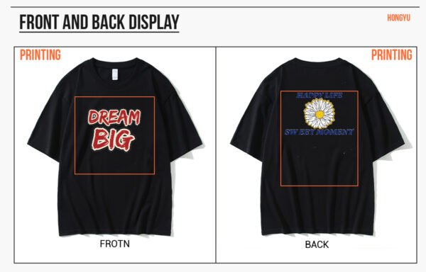 Custom Oversized 210 GSM Unisex T-Shirt - Style 1090A2 - product detail view 10 Custom Oversized 210 GSM Unisex T-Shirt - Style 1090A2 - product detail view 10