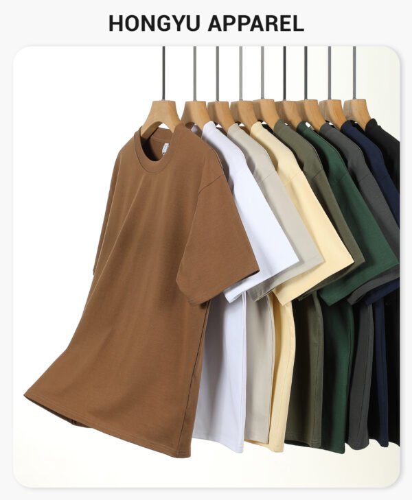 Custom Oversized 280 GSM Long-Staple Cotton T-Shirt - Style 2C5B8B - product detail view 4