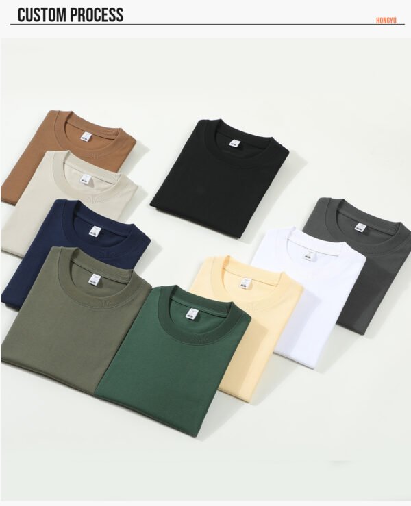 Custom Oversized 280 GSM Long-Staple Cotton T-Shirt - Style 2C5B8B - product detail view 13