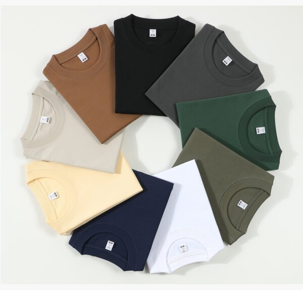 Custom Oversized 280 GSM Long-Staple Cotton T-Shirt - Style 2C5B8B - product detail view 14