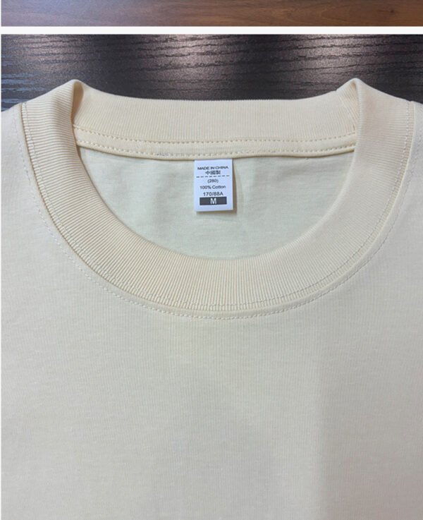 Custom Oversized 280 GSM Long-Staple Cotton T-Shirt - Style 2C5B8B - product detail view 19