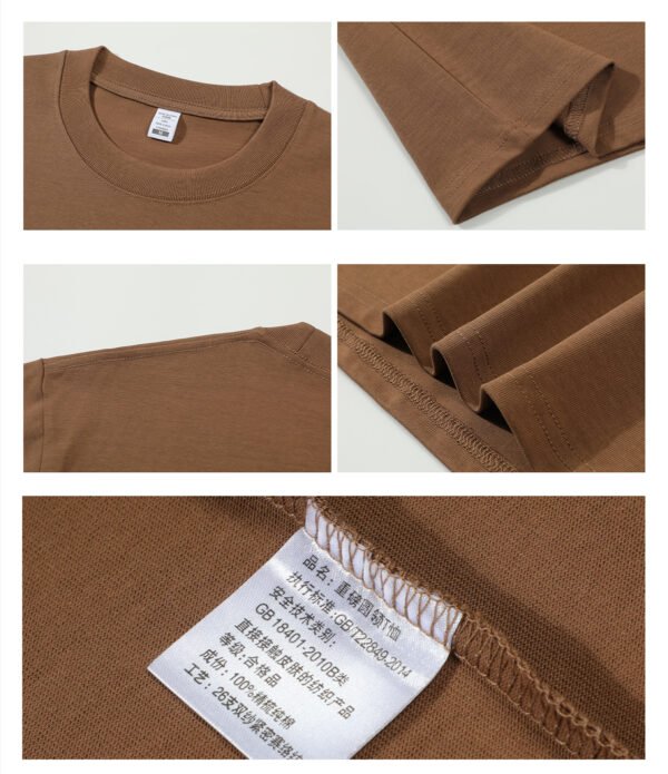 Custom Oversized 280 GSM Long-Staple Cotton T-Shirt - Style 2C5B8B - product detail view 11