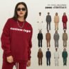 Custom Oversized 350 GSM Fleece Sweatshirt | - Style DD34A4 Custom Oversized 350 GSM Fleece Sweatshirt | - Style DD34A4