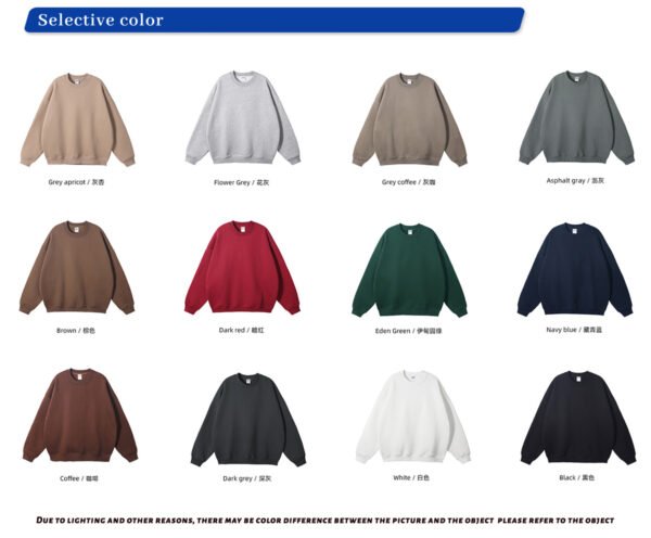 Custom Oversized 350 GSM Fleece Sweatshirt | - Style DD34A4 - product detail view 7 Custom Oversized 350 GSM Fleece Sweatshirt | - Style DD34A4 - product detail view 7