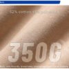 Custom Oversized 350 GSM Fleece Sweatshirt | - Style DD34A4 - product detail view 8 Custom Oversized 350 GSM Fleece Sweatshirt | - Style DD34A4 - product detail view 8