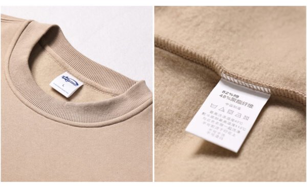 Custom Oversized 350 GSM Fleece Sweatshirt | - Style DD34A4 - product detail view 9 Custom Oversized 350 GSM Fleece Sweatshirt | - Style DD34A4 - product detail view 9
