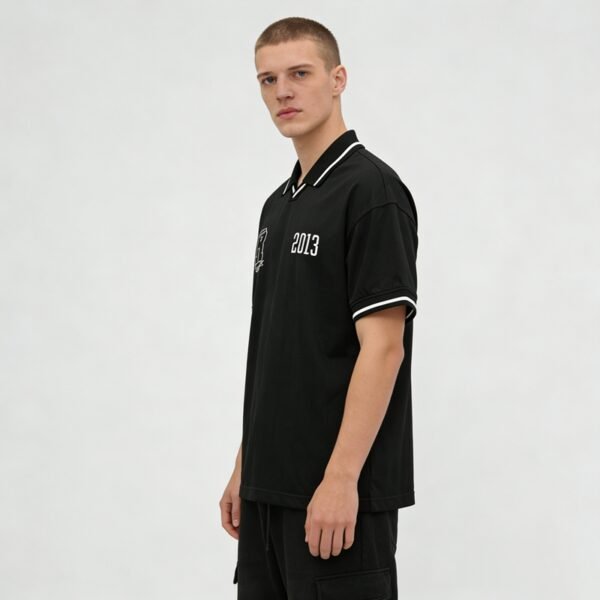 Custom Oversized Back Graphic Polo Shirt - Style 8BA7EC - product detail view 7 Custom Oversized Back Graphic Polo Shirt - Style 8BA7EC - product detail view 7