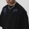 Custom Oversized Rose Graphic Beaded T-Shirt - Style 7B88B5 - product detail view 5 Custom Oversized Rose Graphic Beaded T-Shirt - Style 7B88B5 - product detail view 5