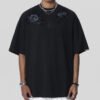 Custom Oversized Rose Graphic Beaded T-Shirt - Style 7B88B5 - product detail view 6 Custom Oversized Rose Graphic Beaded T-Shirt - Style 7B88B5 - product detail view 6