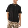 Plain black oversized crewneck t-shirt