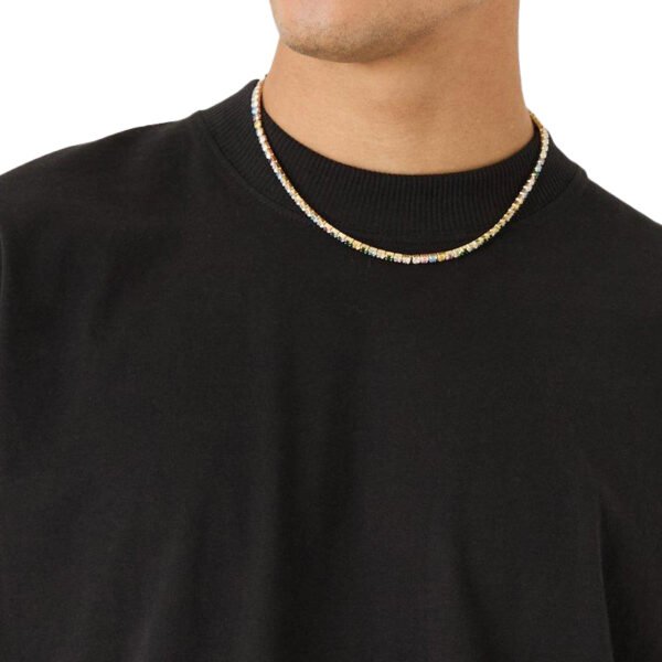 Custom Oversized Black Crewneck T-Shirt - Style E526AE - product detail view 3