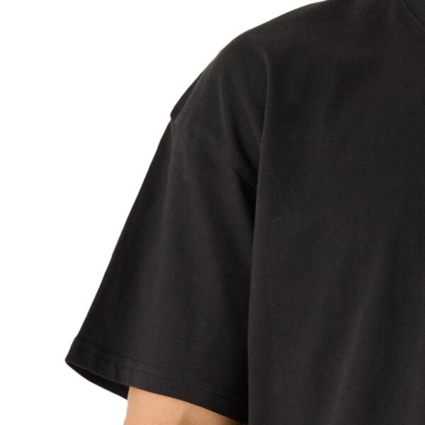 Custom Oversized Black Crewneck T-Shirt - Style E526AE - product detail view 4