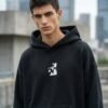 Custom Oversized Black Pullover Hoodie VW-C08469 - Style C08469 - product detail view 2
