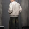 Custom Vintage-Washed Oversized Bomber Jacket - Style 49E561 - product detail view 9