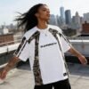 Custom Oversized Camo Panel Streetwear Tee - Style 0E91E7 - product detail view 4 Custom Oversized Camo Panel Streetwear Tee - Style 0E91E7 - product detail view 4