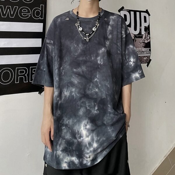 Custom Oversized Cotton Vintage Wash T-Shirt - Style 81F311 - product detail view 3 Custom Oversized Cotton Vintage Wash T-Shirt - Style 81F311 - product detail view 3