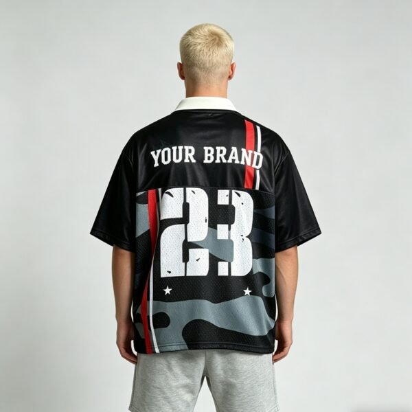 Custom Oversized Digital-Print Mesh Soccer Jersey - Style 64A832