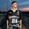 Custom Oversized Digital-Print Mesh Soccer Jersey - Style 64A832 - product detail view 3