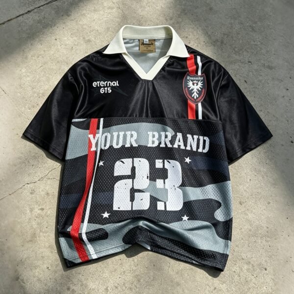 Custom Oversized Digital-Print Mesh Soccer Jersey - Style 64A832 - product detail view 9