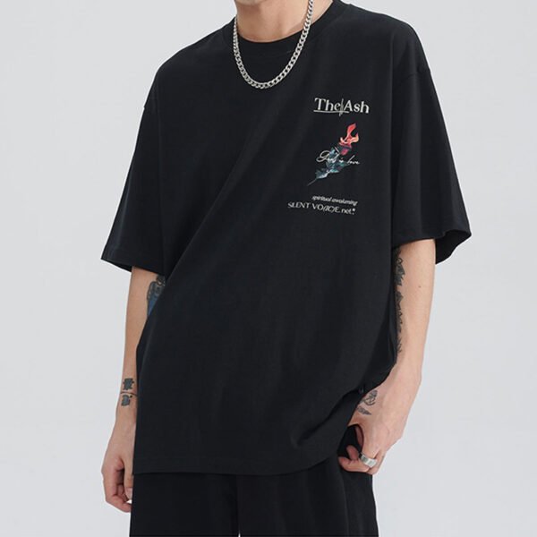 Custom Oversized Direct-Print Streetwear T-Shirt - Style 2E8D04 - product detail view 2 Custom Oversized Direct-Print Streetwear T-Shirt - Style 2E8D04 - product detail view 2