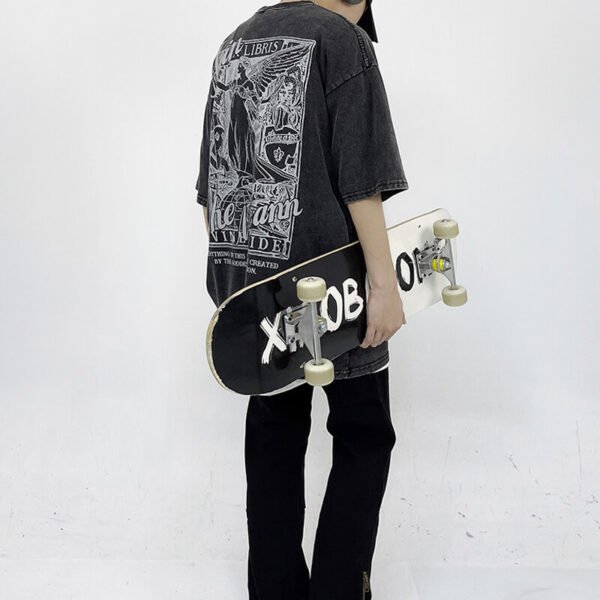 Custom Oversized Direct Print Short Sleeve T-Shirt - Style 74C29D - product detail view 3 Custom Oversized Direct Print Short Sleeve T-Shirt - Style 74C29D - product detail view 3