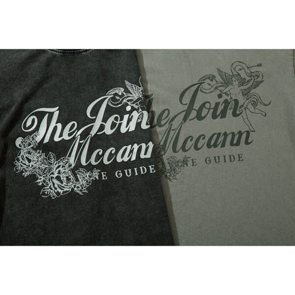 Custom Oversized Direct Print Short Sleeve T-Shirt - Style 74C29D - product detail view 6 Custom Oversized Direct Print Short Sleeve T-Shirt - Style 74C29D - product detail view 6