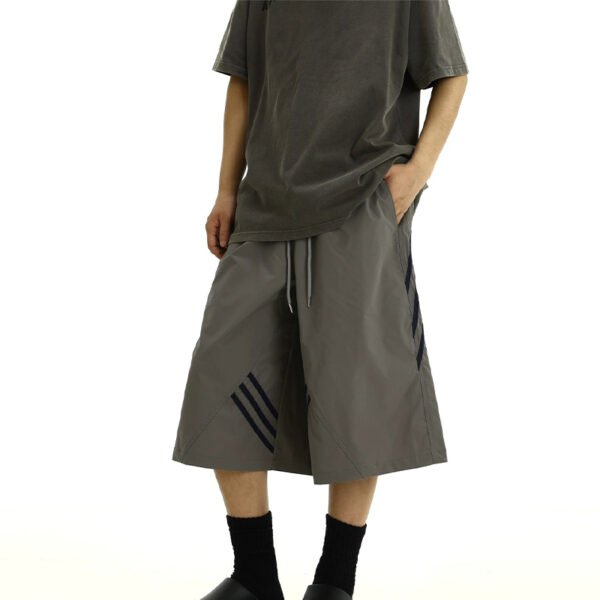 Custom Oversized Drawstring Denim Shorts - Style FBD85C