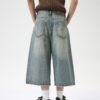 Custom Oversized Drawstring Denim Shorts - Style FBD85C - product detail view 3