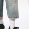 Custom Oversized Drawstring Denim Shorts - Style FBD85C - product detail view 4