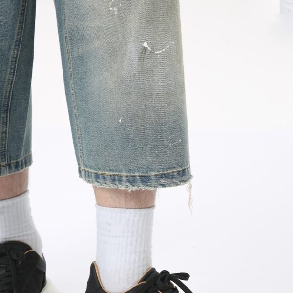 Custom Oversized Drawstring Denim Shorts - Style FBD85C - product detail view 4