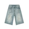 Custom Oversized Drawstring Denim Shorts - Style FBD85C - product detail view 7